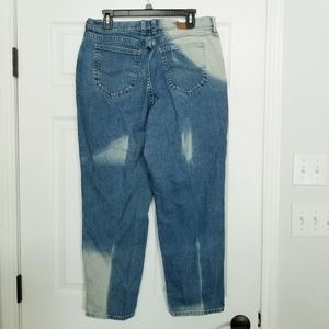 Lee vIntage acid wash mom jeans 14 P short 80's unique